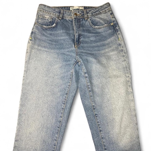 Zara Denim - Zara high waisted straight leg denim jeans